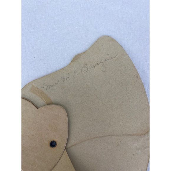 VTG The Child Jesus Mary and Children Cardboard Folding Fan Funeral Home Ad Dand - Picture 7 of 9